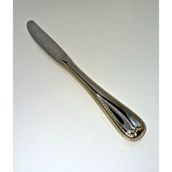 Gorham Golden Ribbon Modern Hollow Stainless Knife Glossy 9*1/8" NOS Discontinue - Picture 7 of 12